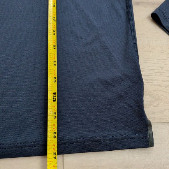 Rhone Polo Mens S Delta Pique Golf Navy Blue Commute Long Sleeve Performance - Picture 8 of 11